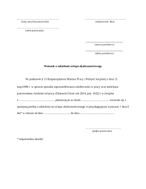 Polish Employee Leave Request Form