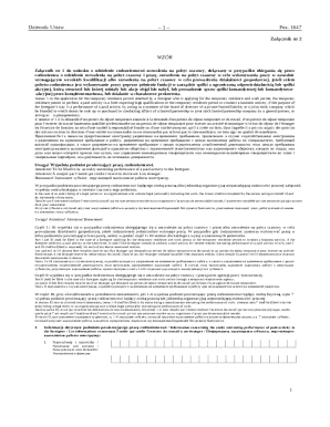 Poland Temporary Residence and Work Permit Form