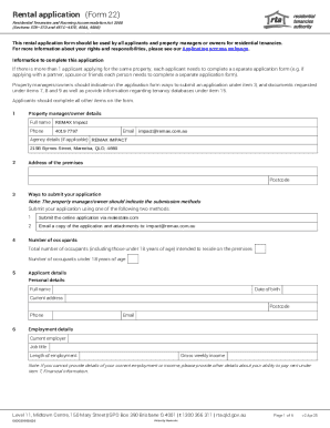Rental Application Form 22