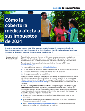 US Federal Health Insurance Tax Form 1095-A Guide