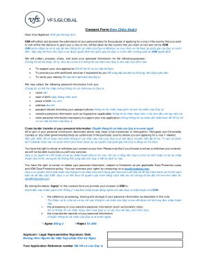 Visa Application Consent Form