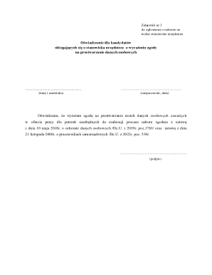 Consent for Data Processing