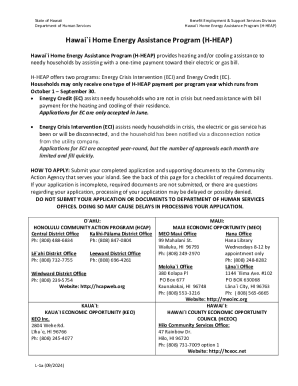 Hawaii Home Energy Assistance Program Application