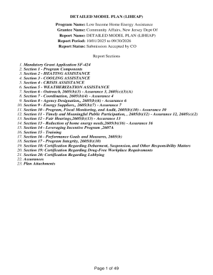 LIHEAP Detailed Model Plan