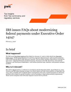 IRS FAQs on Modernizing Federal Payments