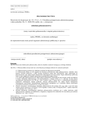 Power of Attorney Form