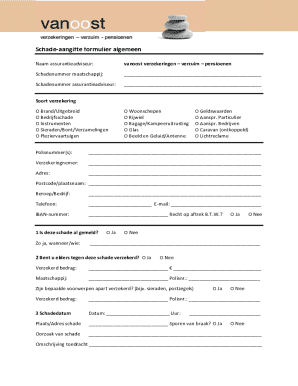 General Insurance Claim Form