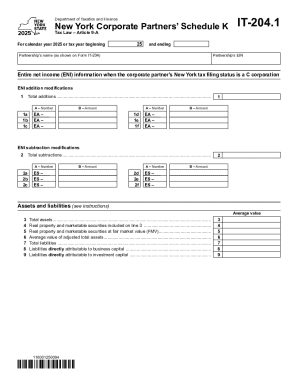 Partner&amp;#039;s Instructions for Form IT-204-CP - Tax.NY.gov