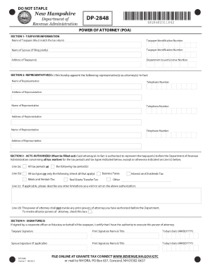 DP-2848 - NH Department of Revenue Administration