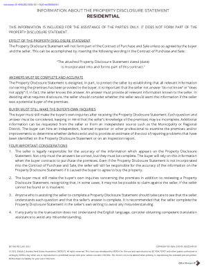 Property Disclosure Statement