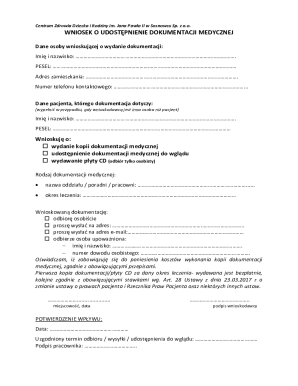 Medical Records Request Form