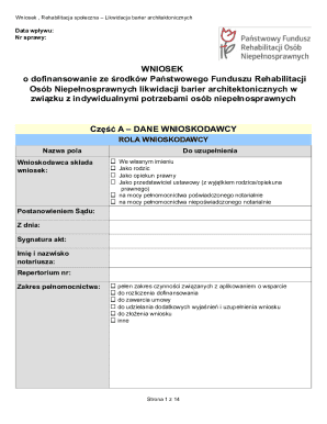 Poland Architectural Barrier Removal Application