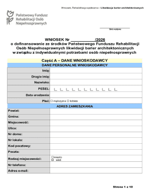 Poland Architectural Barrier Removal Application