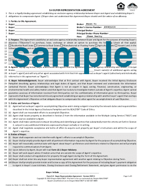 Buyer Representation Agreement
