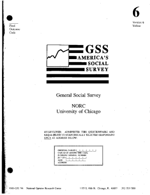General Social Survey Questionnaire