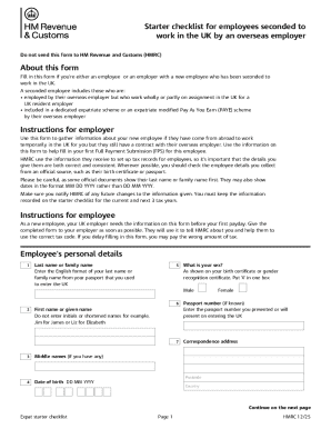 UK Expat Starter Checklist for Seconded Employees