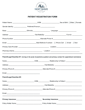 Patient Registration Form