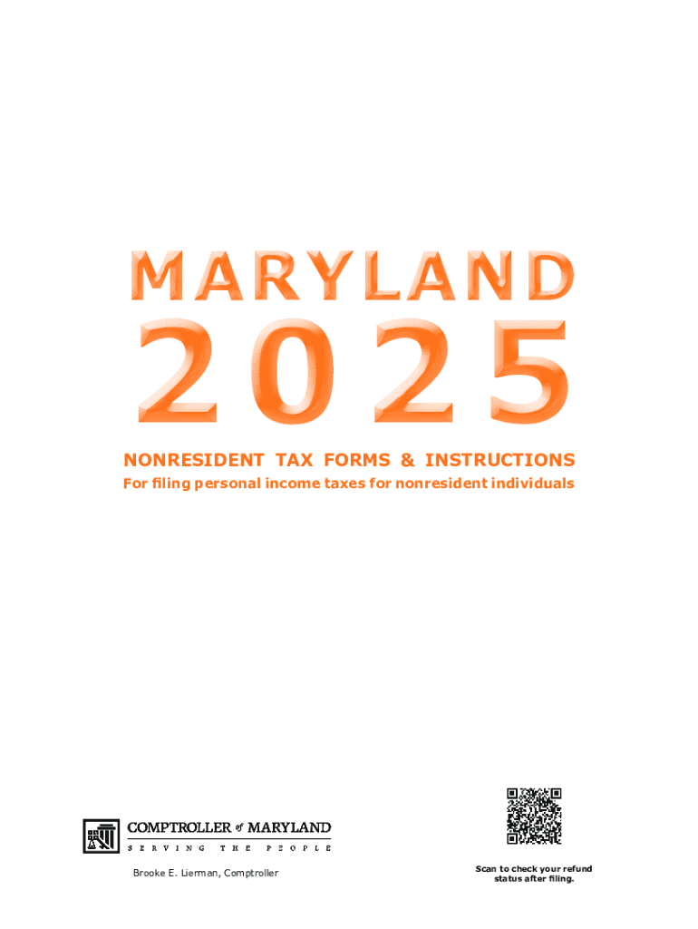 Maryland State Income Tax Forms Preview on Page 1