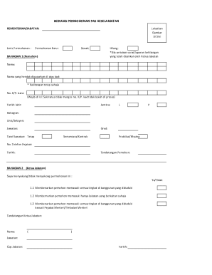Malaysia Security Pass Application Form