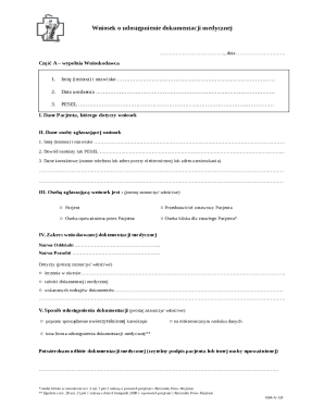 Medical Documentation Request Form