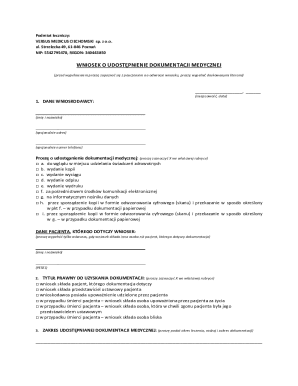 Medical Records Request Form