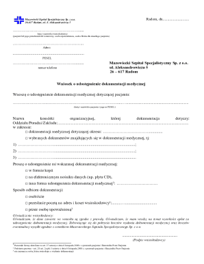 Medical Records Request Form