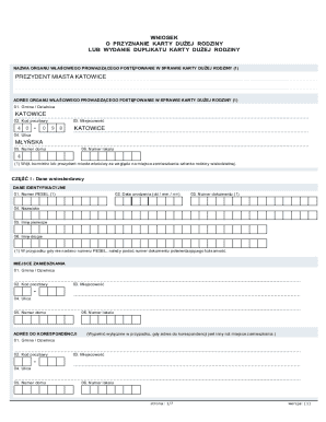 Poland Large Family Card Application