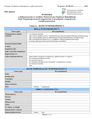 Poland Orthopedic Equipment Grant Application