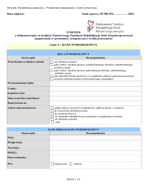 Poland Orthopedic Equipment Grant Application
