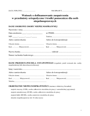 Poland Orthopedic Aid Funding Application