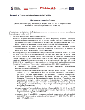 Participant Declaration Form