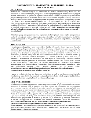 Poland Foreigner Consent Form