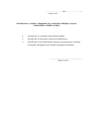 Polish Civil Service Application