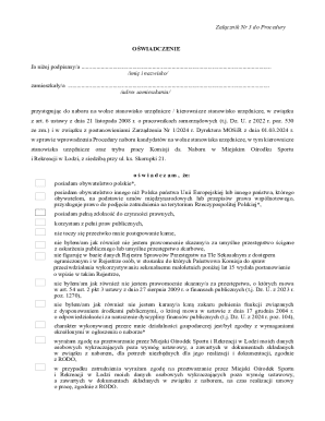 Polish Employment Affidavit