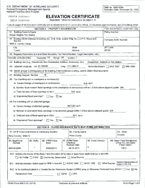 FEMA Elevation Certificate