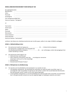 Dutch Fixed-Term Employment Contract