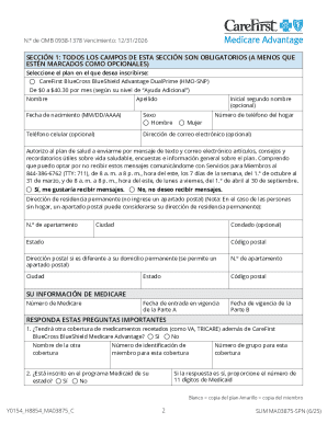 CareFirst Medicare Advantage Enrollment Form