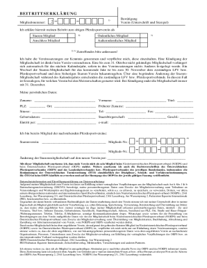 Austrian Horse Sports Club Membership Form