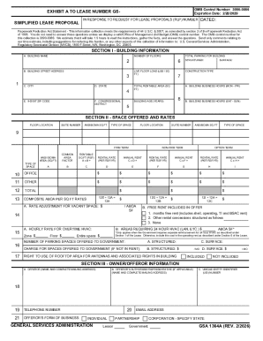 Simplified Lease Proposal Form 3090-0086