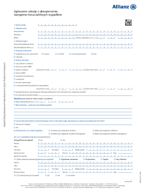 Allianz Poland Accident Claim Form