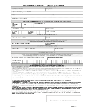 Polish Employment Declaration Form