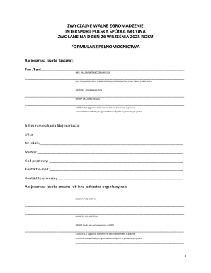 Intersport Poland Proxy Form