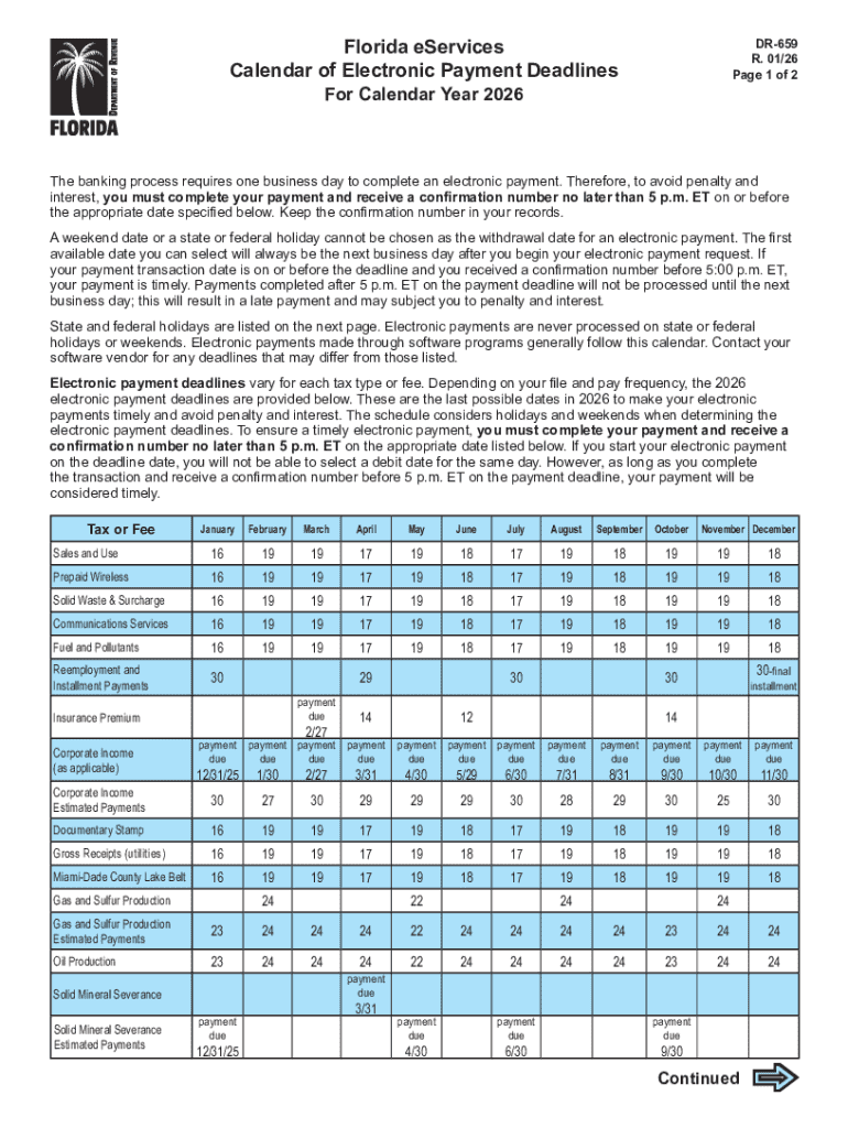 FL Department of Revenue's Post Preview on Page 1