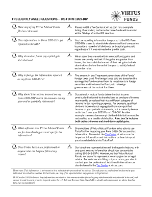 IRS Form 1099-DIV FAQ