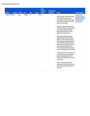 General Testimony Form