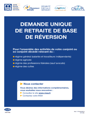 French Pension Reversion Claim Form