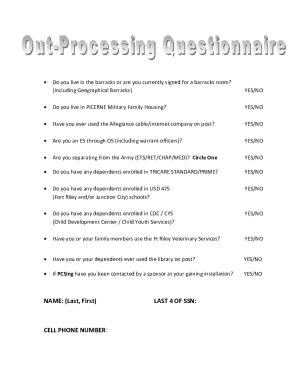 Military Housing and Services Survey