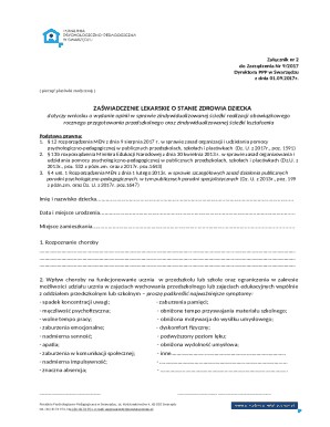 Medical Certificate for Child's Health Status