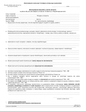 Medical Certificate for Disability Assessment