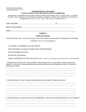 Medical Certificate for Student Health Assessment